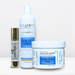 Keratin Shampoo(500 ML ), keratin Serum(100 ML), Hair Mask( 500 ML ) Combo