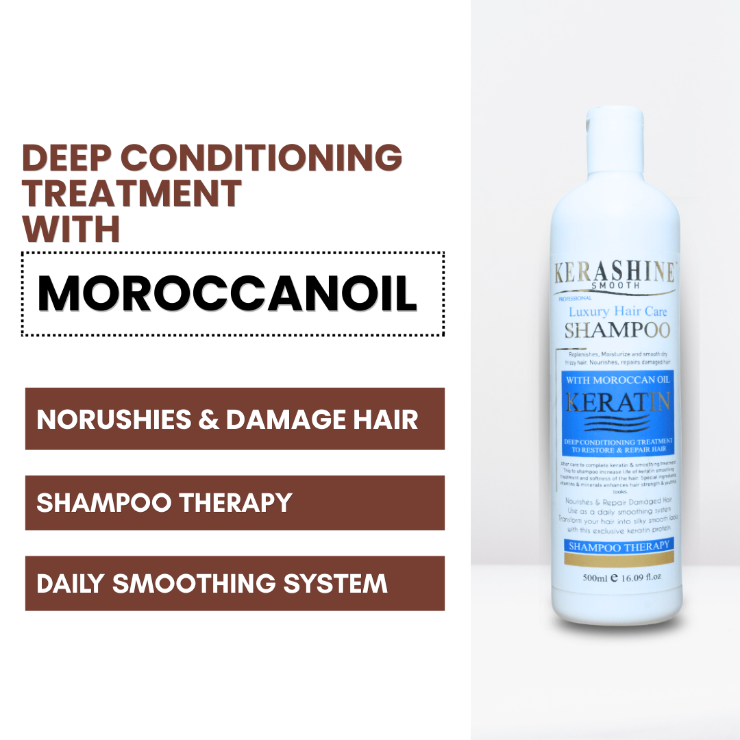 Keratin Shampoo(500 ML ), keratin Serum(100 ML), Hair Mask( 500 ML ) Combo - Image 2